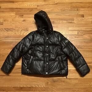 CALVIN KLEIN JEANS WOMEN’S BLACK PUFFER JACKET SIZE XL